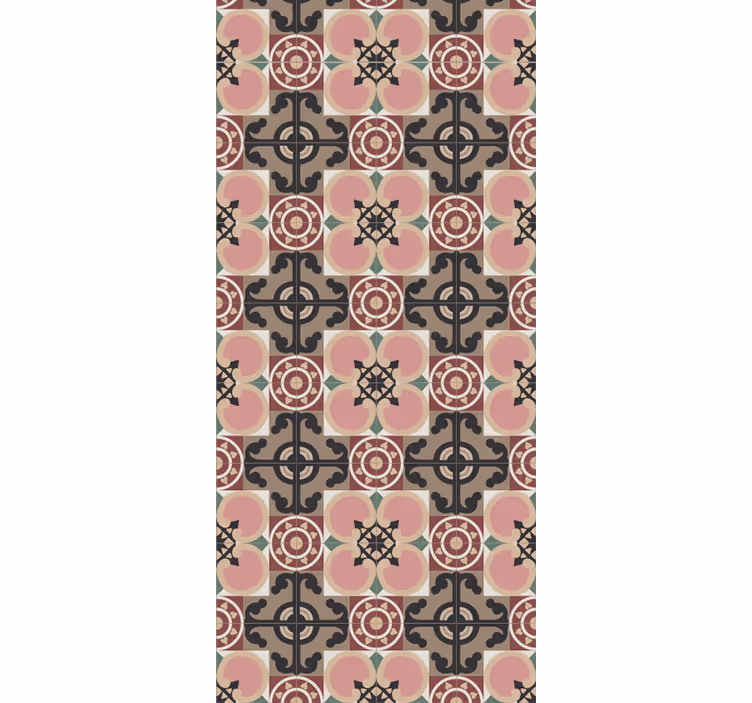 Papel tapiz ornamental intrincado diseño geométrico - TenVinilo