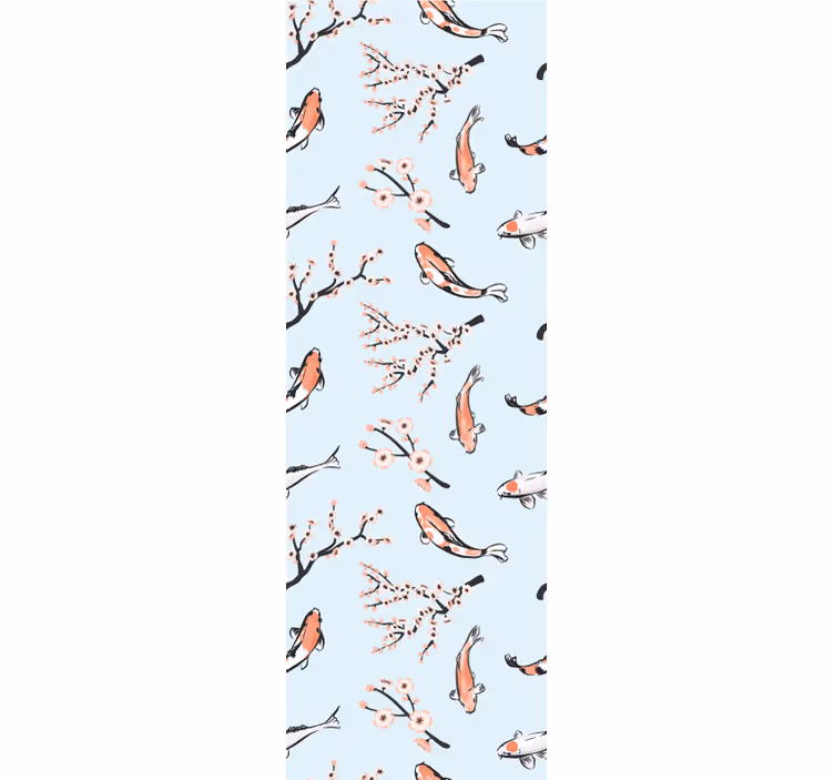 Papel tapiz pájaros pájaros de flor de cerezo - TenVinilo