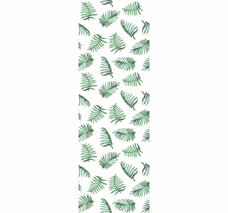 Papel pintado naturaleza Hojas de palma verde - TenVinilo