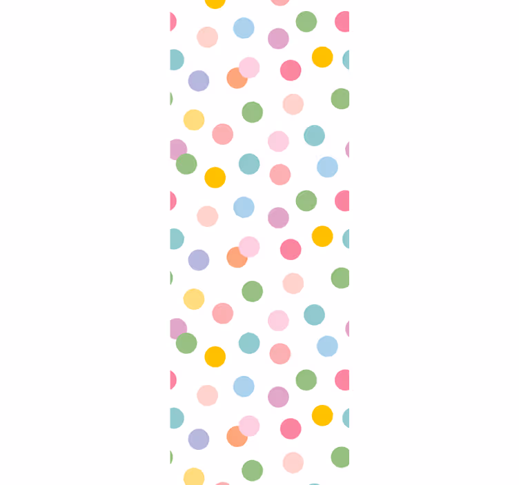 Papel tapiz círculos patrón de puntos divertidos - TenVinilo