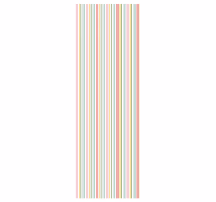 Papel tapiz rayas horizontales armonía de rayas pastel - TenVinilo