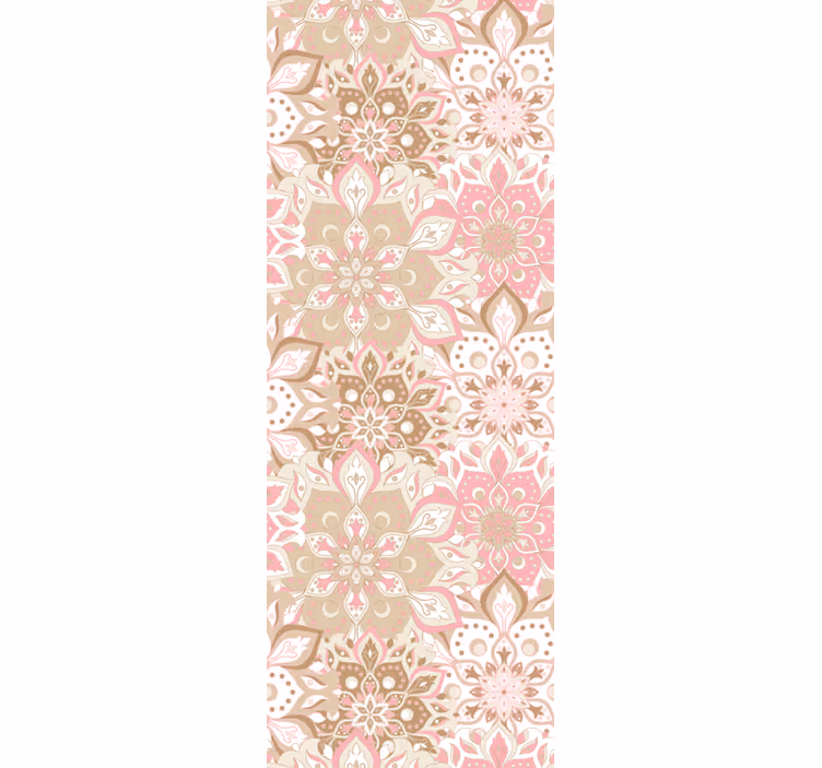 Papel tapiz floral elegancia adornada floral - TenVinilo