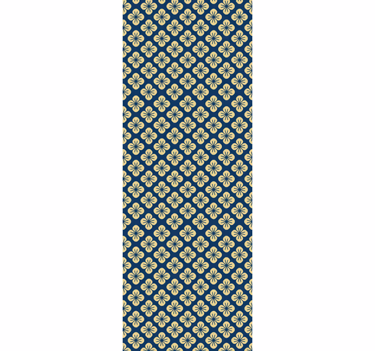 Papel tapiz floral patrón ornamental - TenVinilo