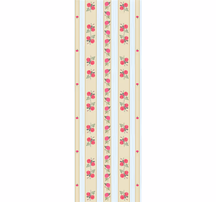 Papel tapiz rayas elegancia floral a rayas - TenVinilo