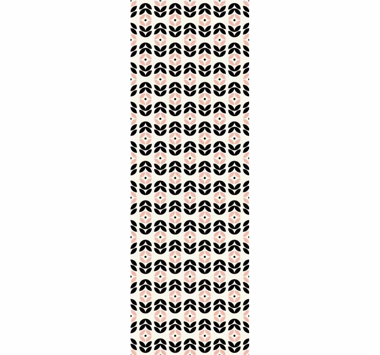 Papel tapiz ornamental motivo de pétalos geométricos - TenVinilo