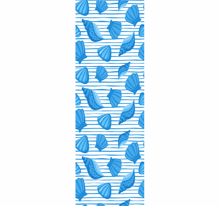 Papel tapiz naturaleza patrones de conchas marinas - TenVinilo