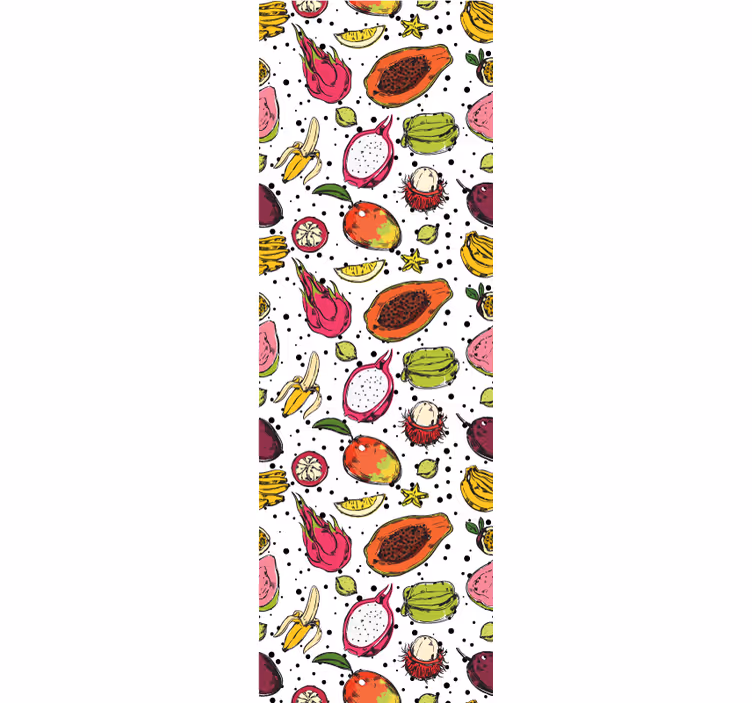 Papel tapiz naturaleza delicia de frutas tropicales - TenVinilo