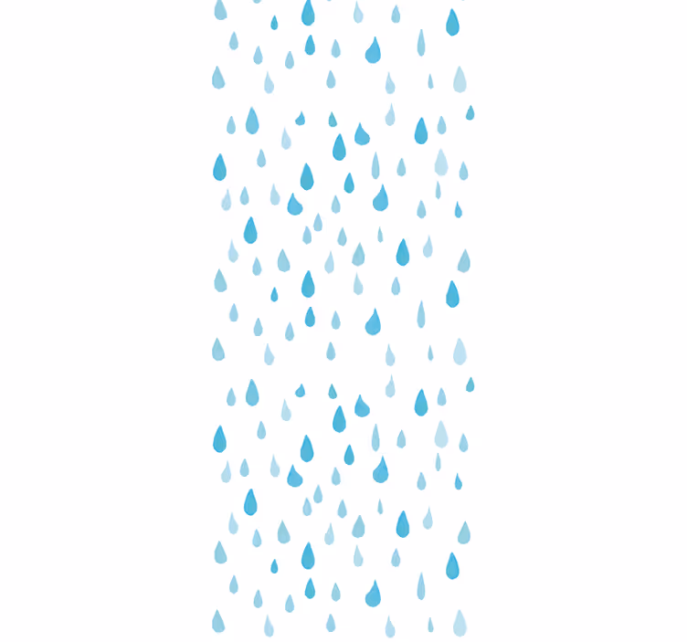 Papel tapiz naturaleza patrón de gota de lluvia - TenVinilo