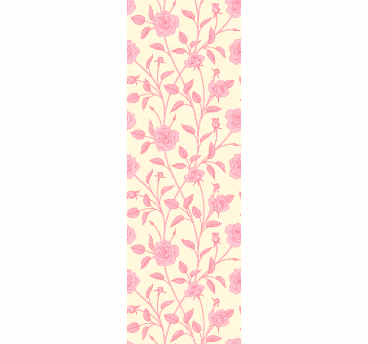 Papel tapiz entrada encantador arreglo floral - TenVinilo
