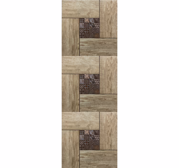 Papel tapiz madera paneles de imitación de madera - TenVinilo