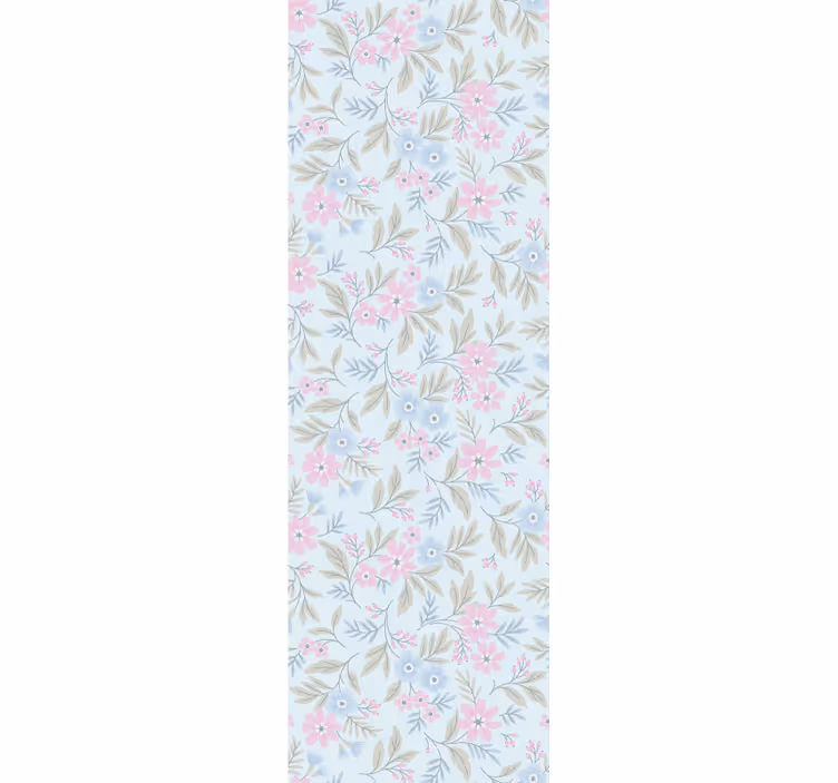 Papel tapiz recámara matrimonial flores delicadas - TenVinilo