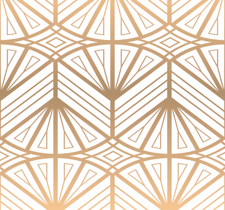 Papel tapiz retro Patrón de decoración de arte con efecto degra - TenVinilo