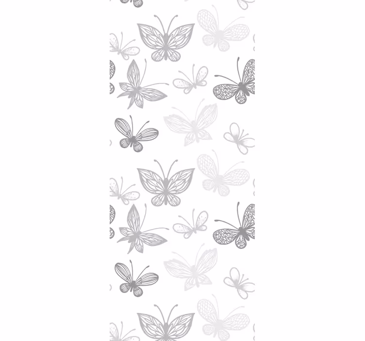 Papel pintado baño Pequeño patrón de mariposa - TenVinilo