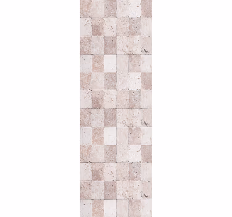 Papel pintado nórdico Patrón de ladrillos de piedra japandi - TenVinilo