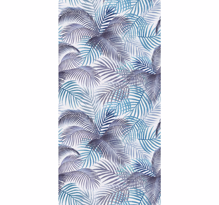 Papel tapiz naturaleza detalles de palmeras tropicales - TenVinilo