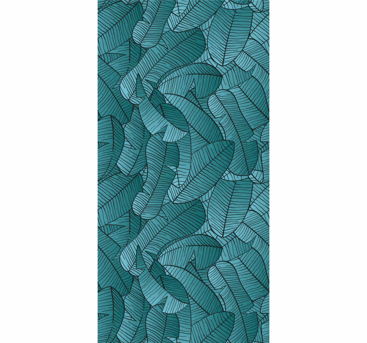 Papel pintado naturaleza Patrón de palmera verde - TenVinilo