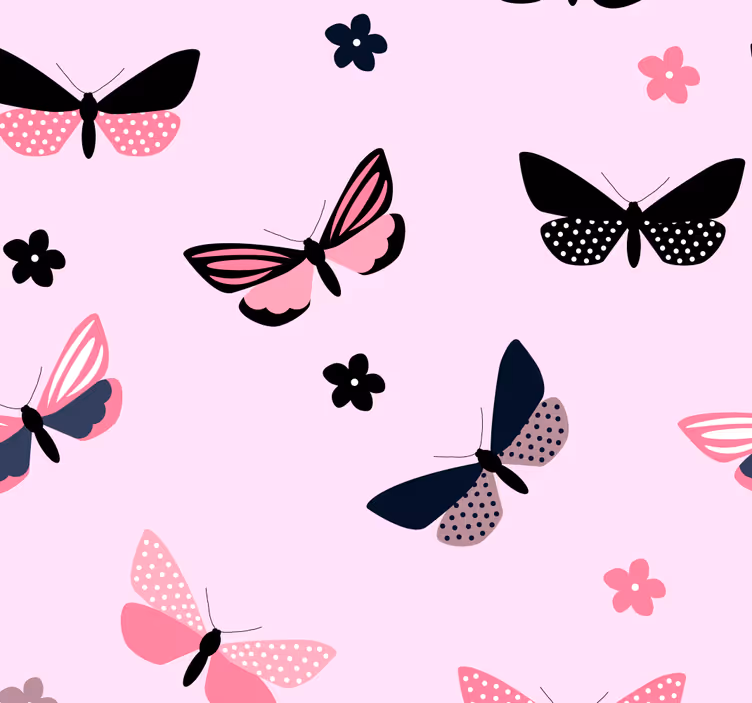 Papel tapiz mariposas motivo de mariposa - TenVinilo