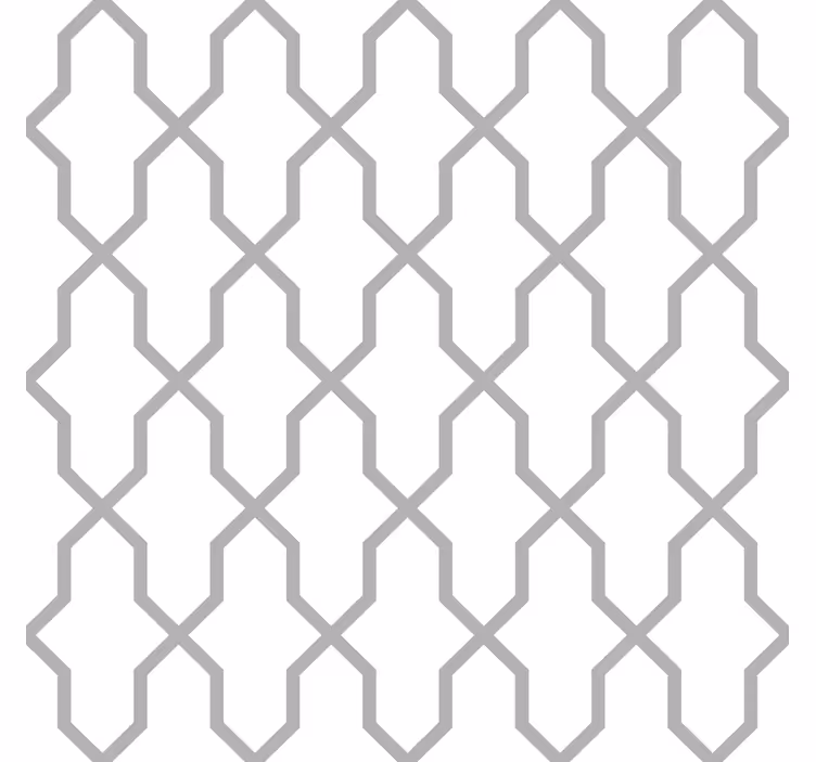 Papel pintado geométrico armonía gris - TenVinilo
