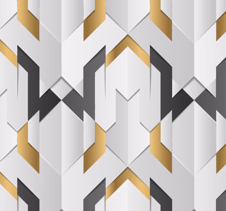 Papel tapiz geométrico patrón geométrico en zigzag - TenVinilo