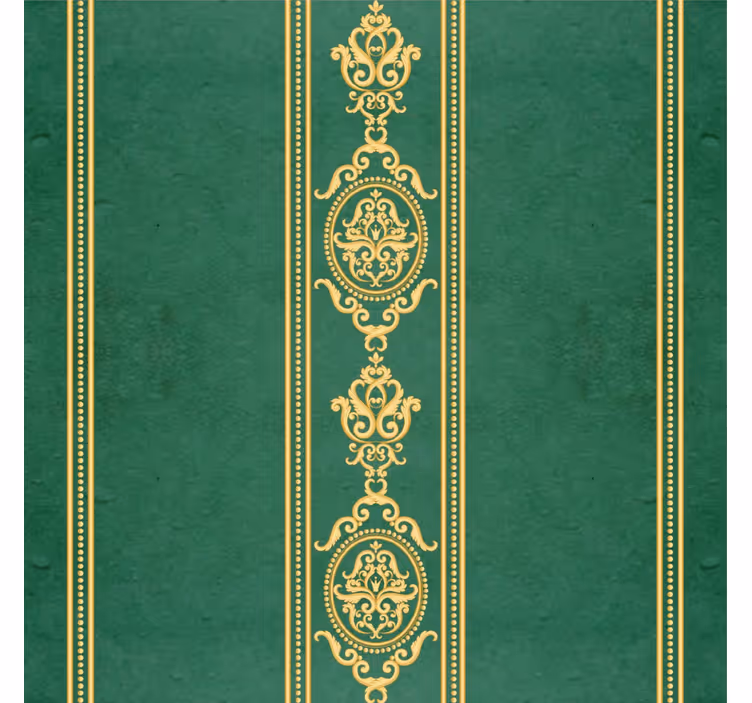 Papel tapiz barroco rayas doradas verticales - TenVinilo