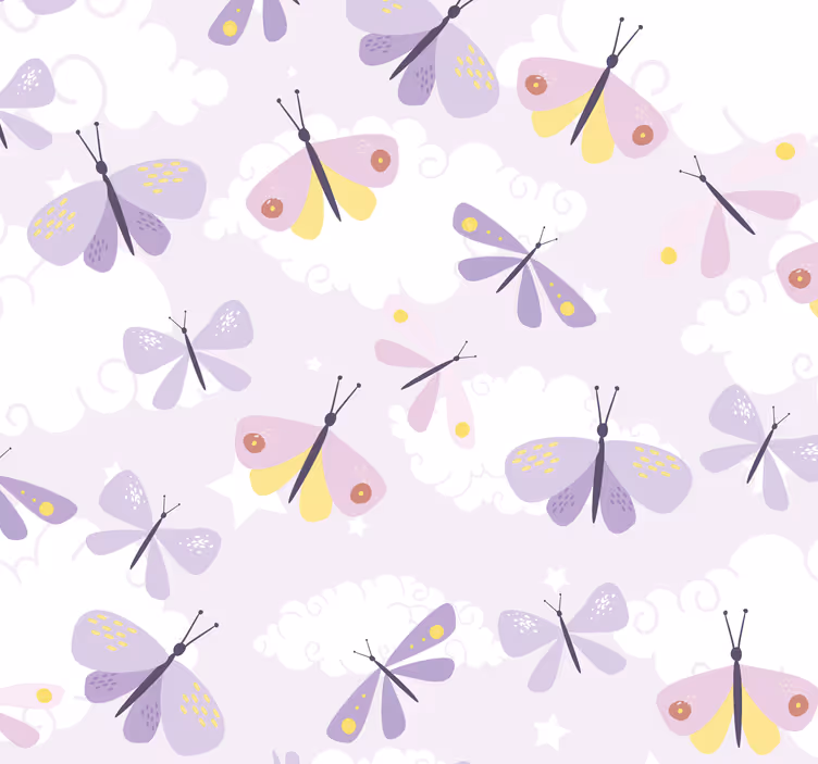 Papel decorativo de mariposas esta noche vamos a ver una película - TenVinilo