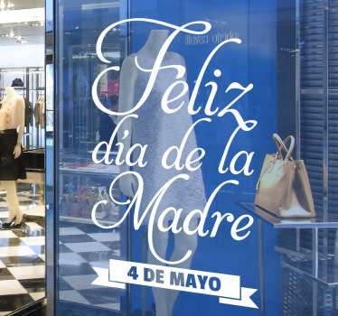 Adhesivo conmemorativo día madre