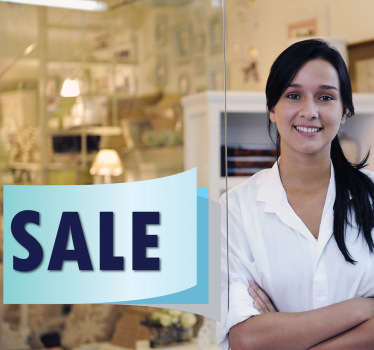 Adhesivo cupón oferta doblado