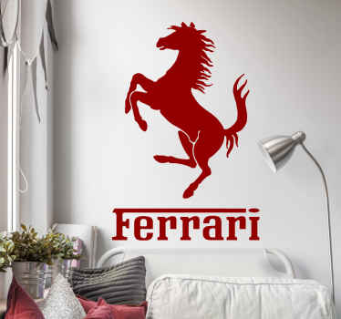 Adhesivo decorativo caballo Ferrari