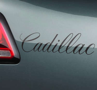 Adhesivo decorativo tipografía Cadillac