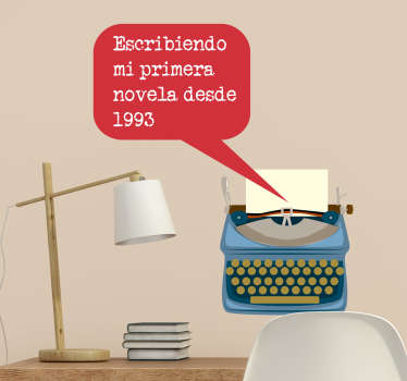 Adhesivo personalizable primera novela