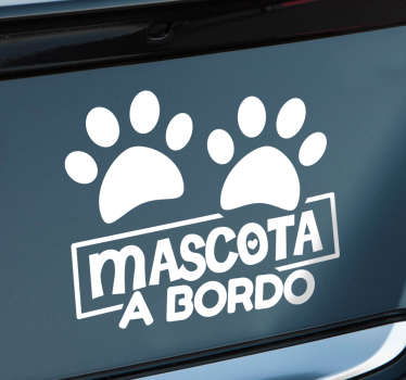 Sticker mascota a bordo
