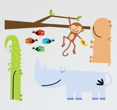 Stickers animales sabana