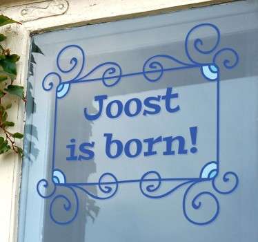 Vinilo decorativo cartel ventana marco