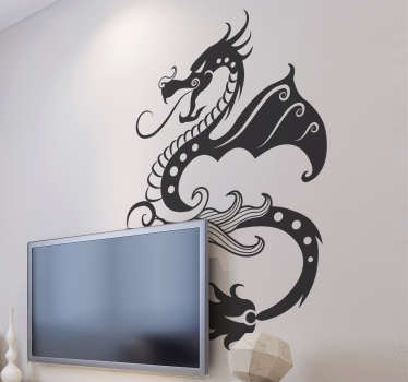 Vinilo decorativo dibujo dragón