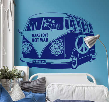 Vinilo decorativo hippie van