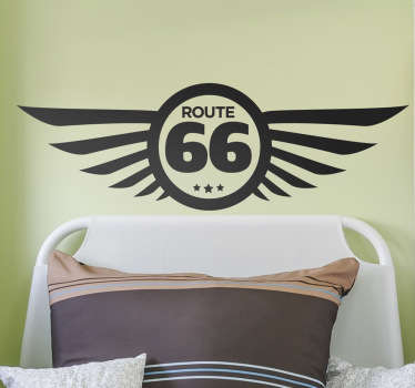 Vinil decorativo logo Ruta 66
