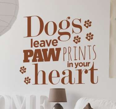 Vinilo decorativo paw prints