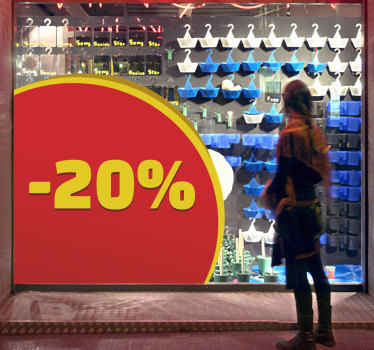 Vinilo esquinero promoción negocio