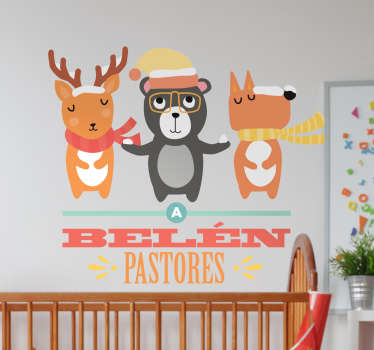 Vinilo infantil a Belén pastores