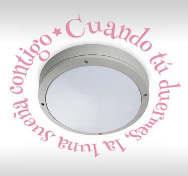 Vinilo infantil cuando tú duermes