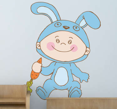 Vinilo infantil disfraz bunny