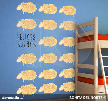 Vinilo infantil felices sueños