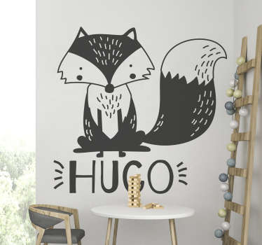 Vinilo infantil personalizable zorro