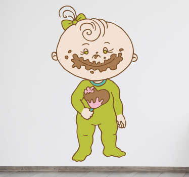 Vinilo infantil piruleta chocolate