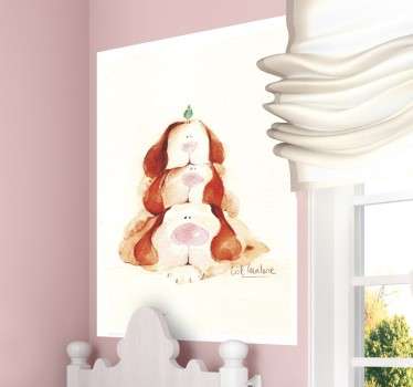 Vinilo infantil tres perritos Lol Malone