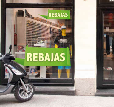 Vinilo oferta rectángulo