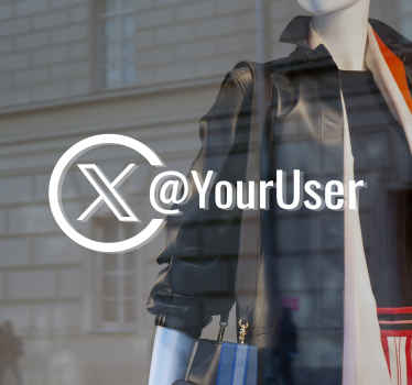 Vinilo para negocios Twitter