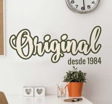 Vinilo personalizable año original