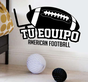 Vinilo personalizable equipo football