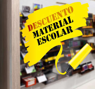 Vinilo personalizable librería trazo rotulador